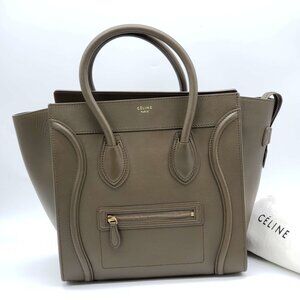 CELINE Micro Luggage Calfskin Hand Bag 733-892022